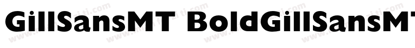 GillSansMT BoldGillSansMT字体转换
